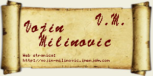 Vojin Milinović vizit kartica